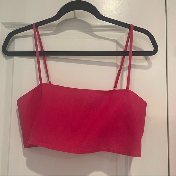 Pink Reformation Cleo Linen Two Piece Set - Picture 4 of 8